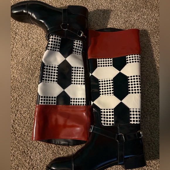 Plaid Riding boots - Picture 4 of 6